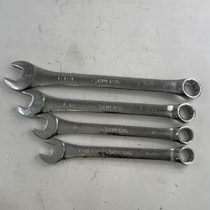 Husky 4 Pc Standard Wrench Lot 15/16 - 1 - 1 1/8 - 1 1/4
